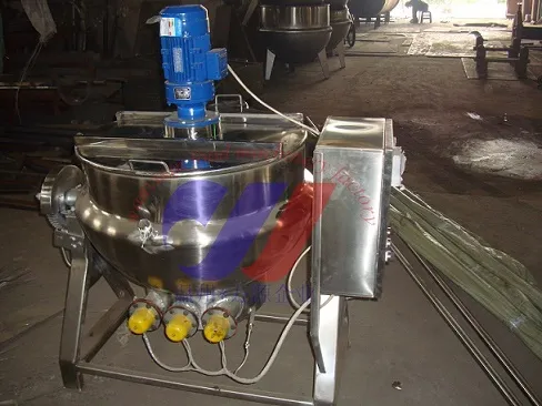 150L Sanitary Stainless Steel Eletrical Heating Cooking Tank Jacket Pot