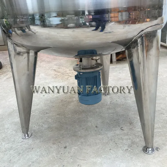 1500 Liters Steam Heating Tank with Bottom Mixer