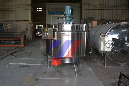 Stainless Steel Gas Heating Mixing Tank