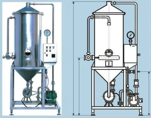 Vacuum Degasser for Natural Juice Production Line