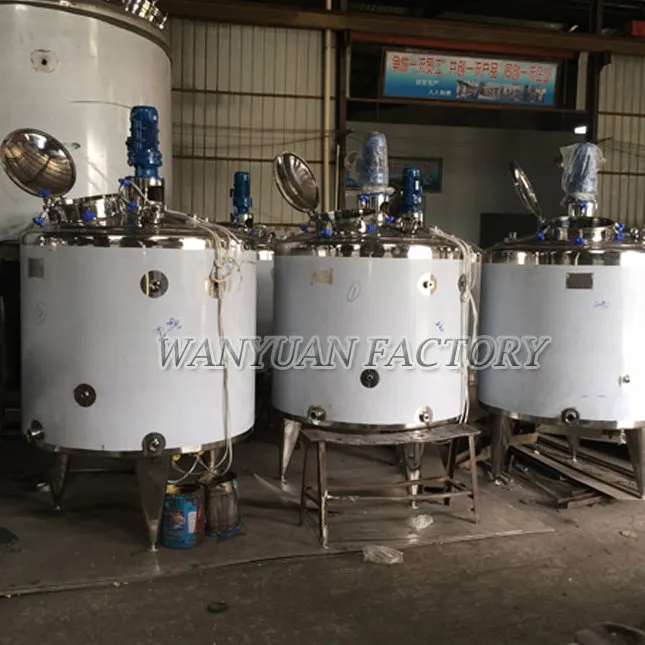 Stainless Steel Liquid Mixing Tank with Scraper Agitator