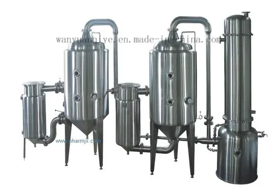 External Heating Double-Effect Concentrator with Themal Compressor