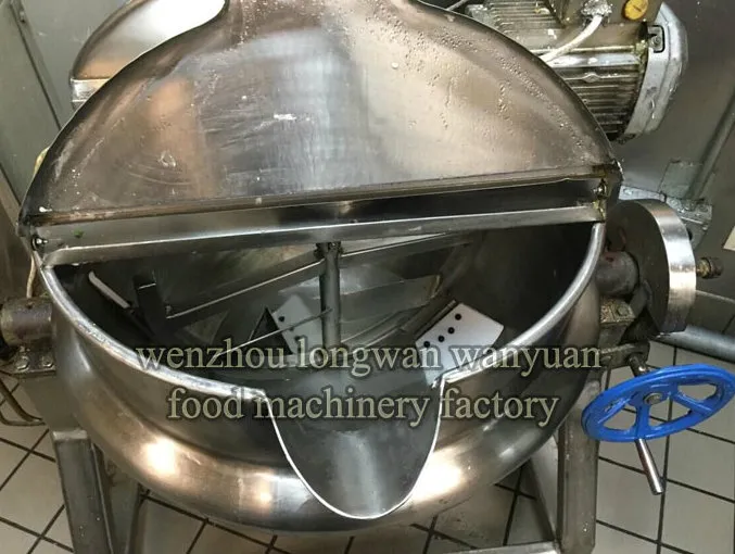 200 Liters Electrical Tilting Jacketed Kettle with Scraper Stirrer