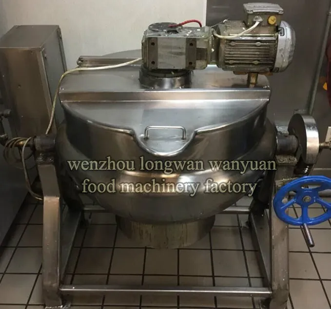 150L Sanitary Stainless Steel Eletrical Heating Cooking Tank Jacket Pot