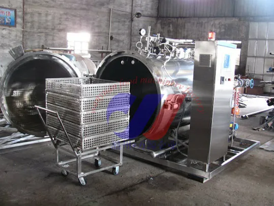 Counter Pressure Steam Sterilizer for Canned Food PLC Control