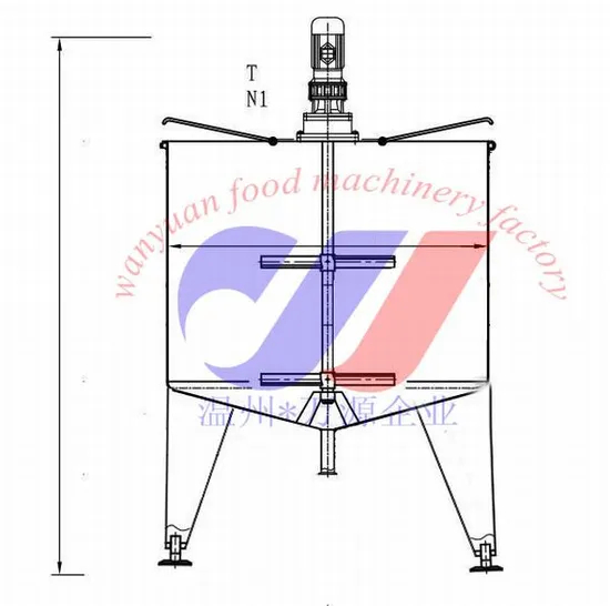 Conical Bottom Mixing Tank Stirring Tank
