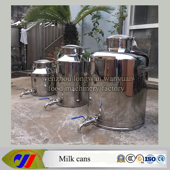 Ss Milk Churn 100 Liters Milk Pail with Discharge Valve