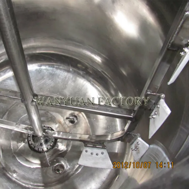 Stainless Steel Liquid Mixing Tank with Scraper Agitator