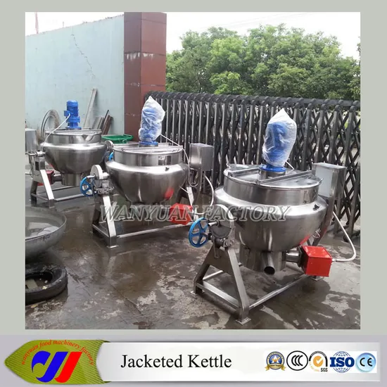 100L Gas Heating Jacketed Kettle with Stirrer