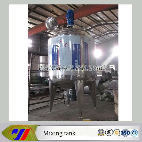 Stainless Steel Double Layer Jacketed Mixing Tank