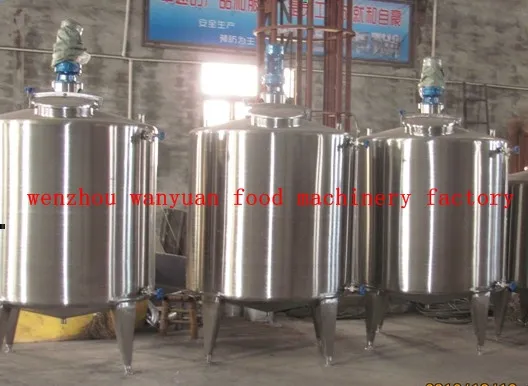 Milk, Juice Electric Heating Jacketed Tank Pasteurizer with Mixer