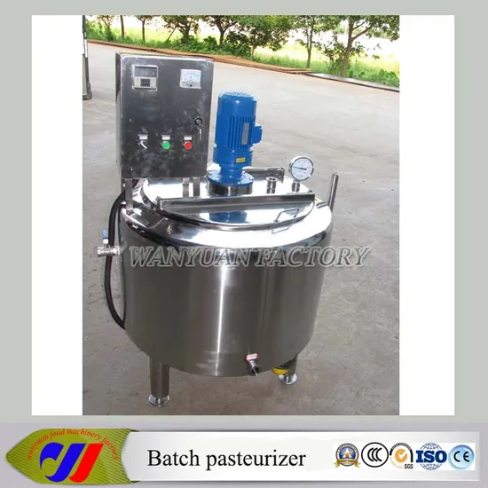 200L Blending Tank Fresh Milk Batch Pasteurizing Machine