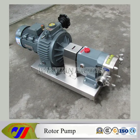 Stainless Steel Pudding Rotor Pump Tomato Sauce Rotary Lobe Pump