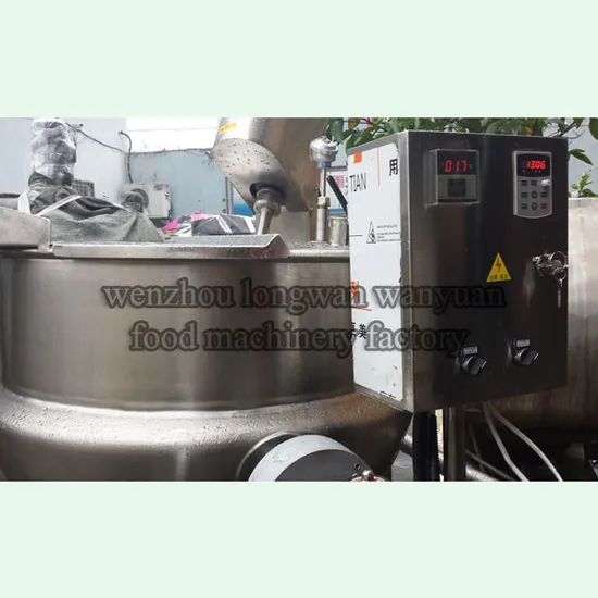 200L Steam Heating Stainless Steel Jacketed Cooking Kettle