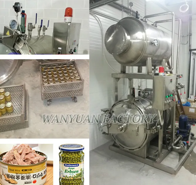 Stainless Steel Hot Water Spray Autoclave Sterilizer (Retort)