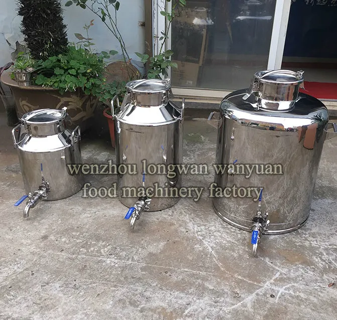 Ss Milk Churn 100 Liters Milk Pail with Discharge Valve