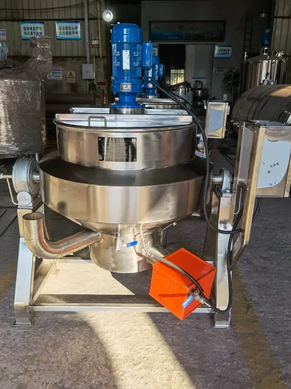 Vertical Steam Heating Jacketed Kettle with Scraper
