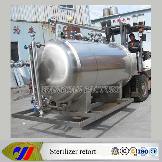 Fully Automatic Water Immersion Sterilizer Retort for Canned Food