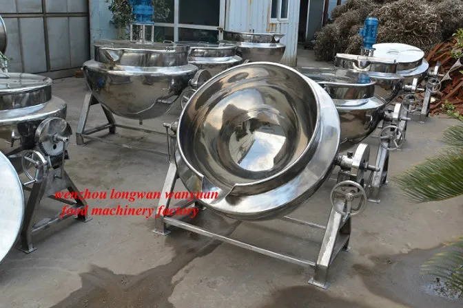 Tilting Steam Heating Jacketed Kettle Without Agitator