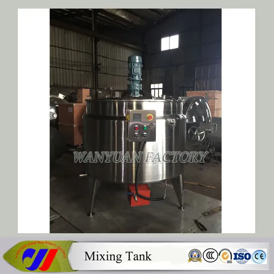 1t Gas Heating Double-Layer Mixing Vessel