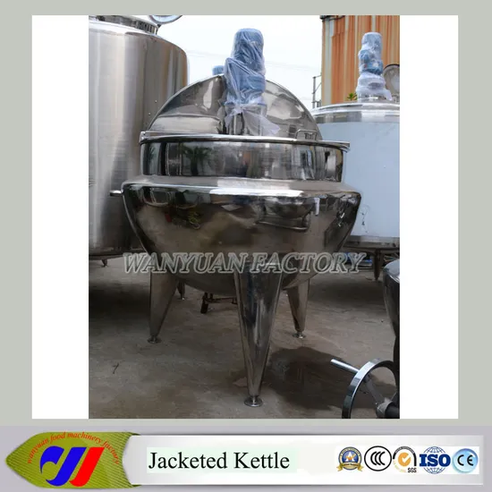 Steam Jacketed Kettle with Agitator and Scraper for Jam