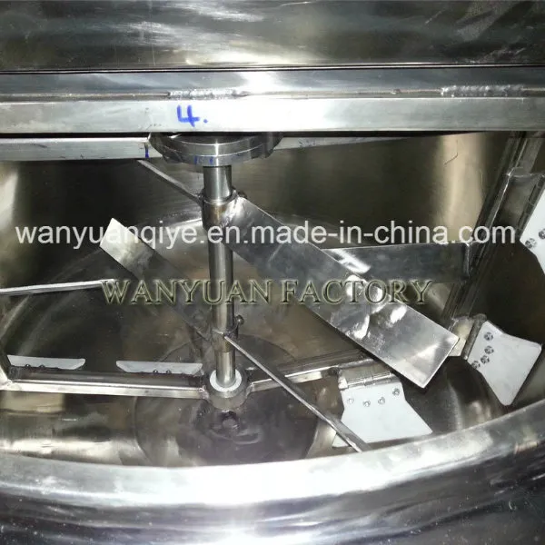 Stainless Steel Heating Mixing Tank with Scraper Agitator