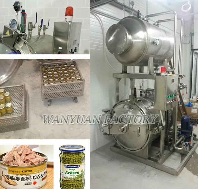 Automatic Hot Water Spray Sterilizer Retort