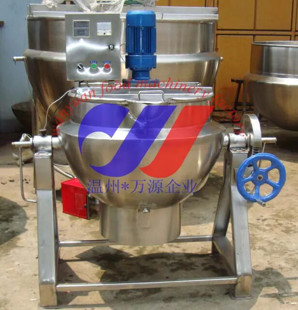 Nature Gas Heating Jacketed Cooking Kettle Cooking Vat