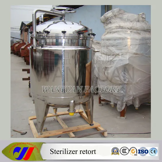 1000 Liters Vertical Stainless Steel Canned Retort Machine