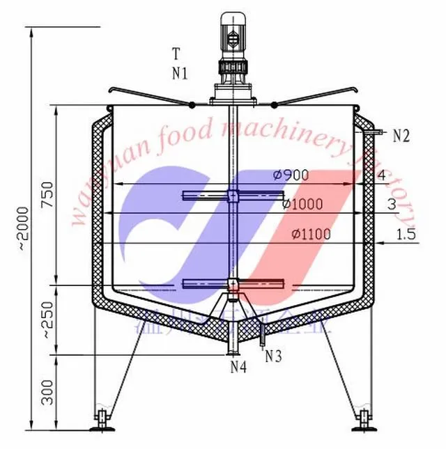 Cooling Tank Ageing Tank for Ice Cream Mix