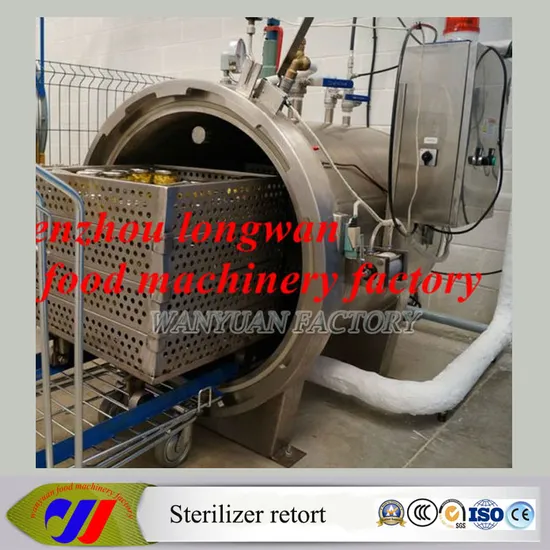 Steam Water Spray Sterilizer Autoclave Retort for Glass Jars