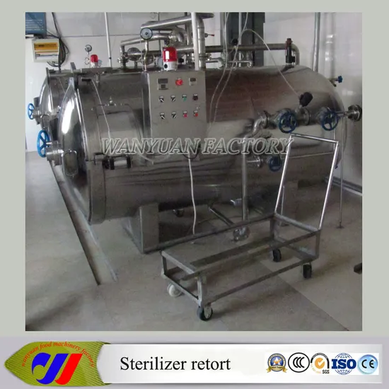 Ss Steam Heating Autoclave Sterilizer for Packaged Food