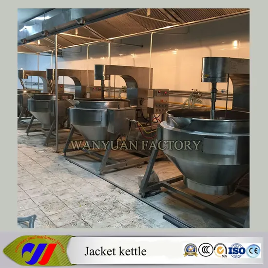 500 Liters Planetary Stirrer Jacketed Kettle with Gas Heating