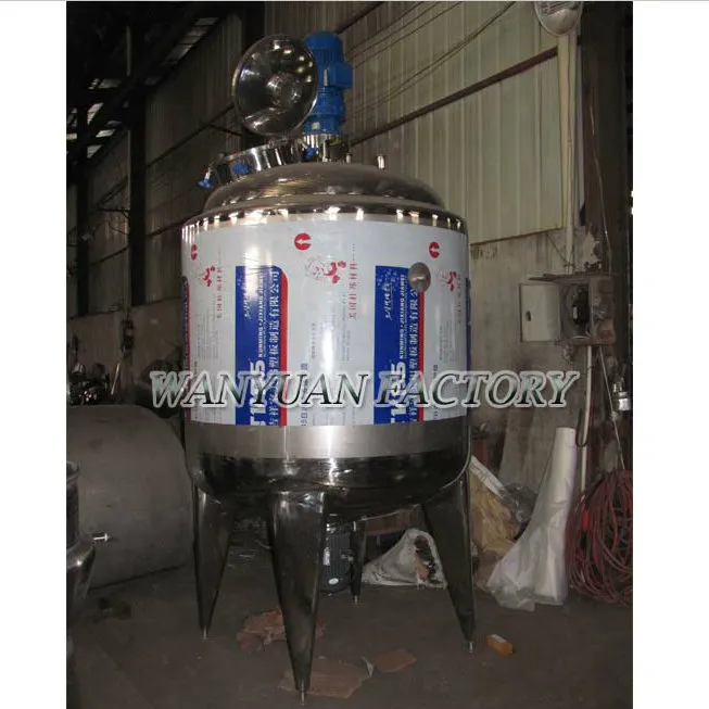 Stainless Steel Double Layer Jacketed Mixing Tank