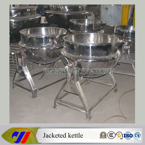 50L 100L Tilting Heating Jacketed Kettle with Cover (Electric Heating)