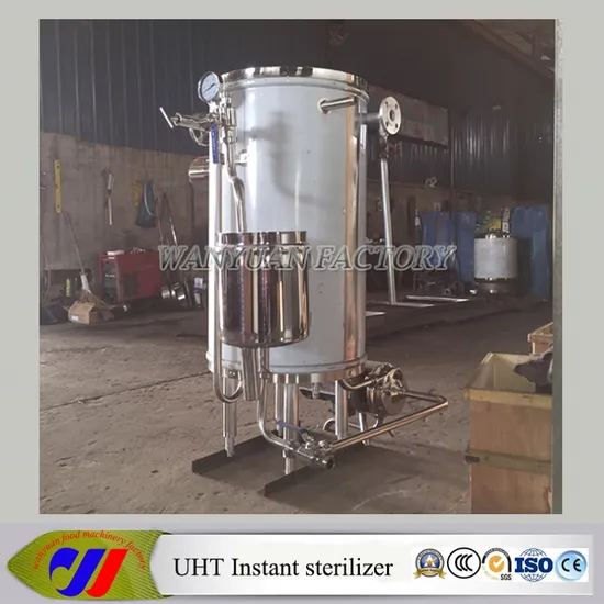 Pipe Coil Type Uht Sterilizer with Steam Heating
