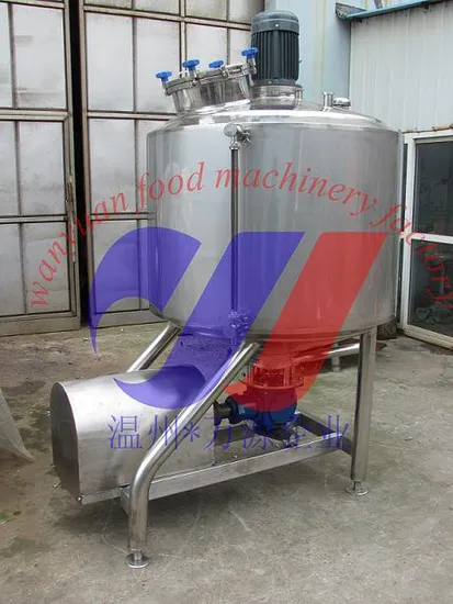 Sanitary Stainless Steel Square Type Emulsifying Tank for Milk