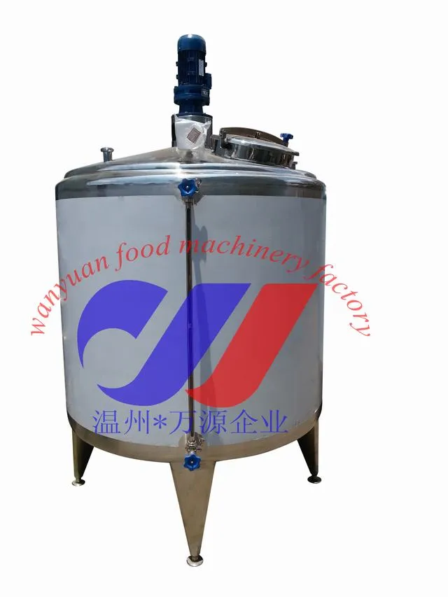1200 Liters Carbonate Drinks Heated Mixing Tank Mixing Vessel