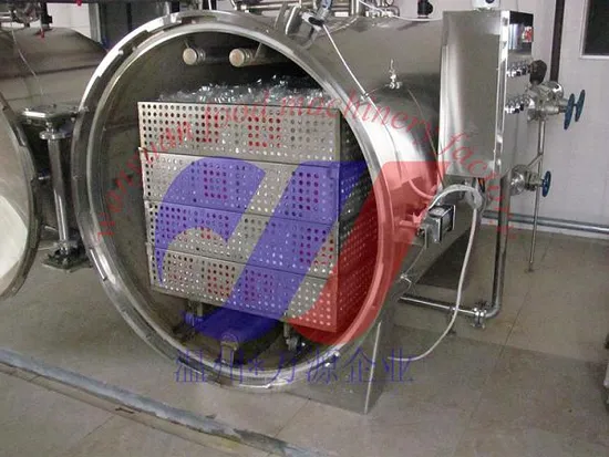 Counter Pressure Steam Sterilizer for Canned Food PLC Control
