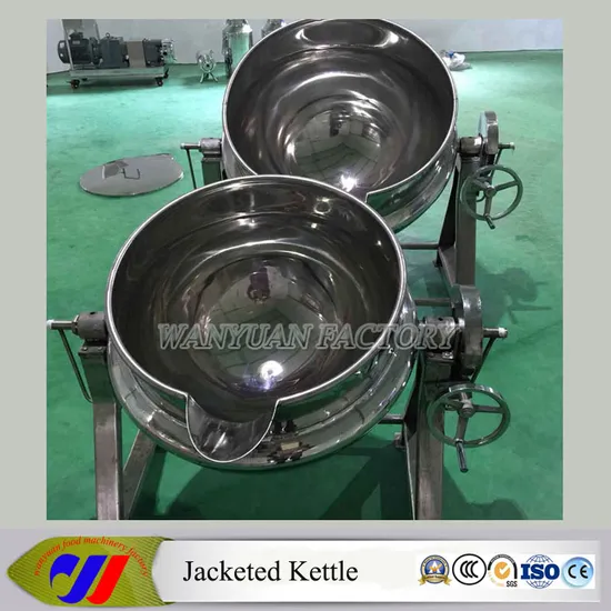 Tilting Steam Heating Jacketed Kettle Without Agitator
