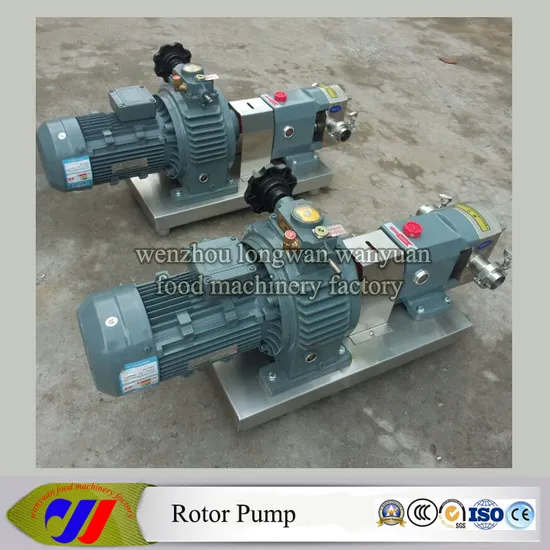 Ss304 Rotary Lobe Pump for Chocolate, Honey, Ice Cream, Cosmetic