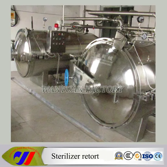 Plastic Food Packing Stainless Steel Sterilizer Autoclave Retort