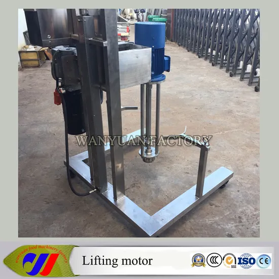 Hydraulic Lift High Speed Dispersing Mixer Mulsion Motor