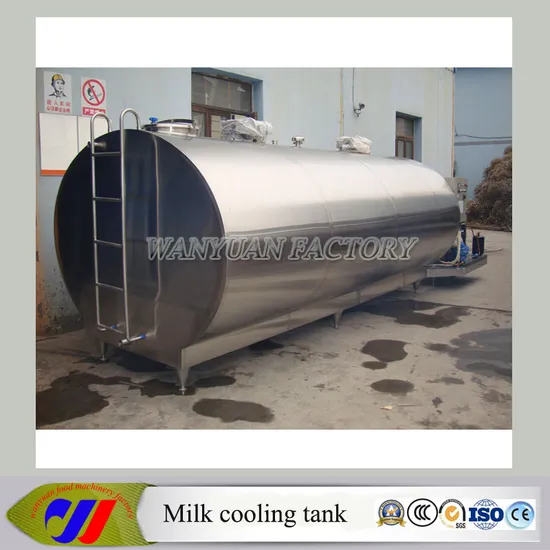 Stainless Steel Horizontal Milk Cooling Tank