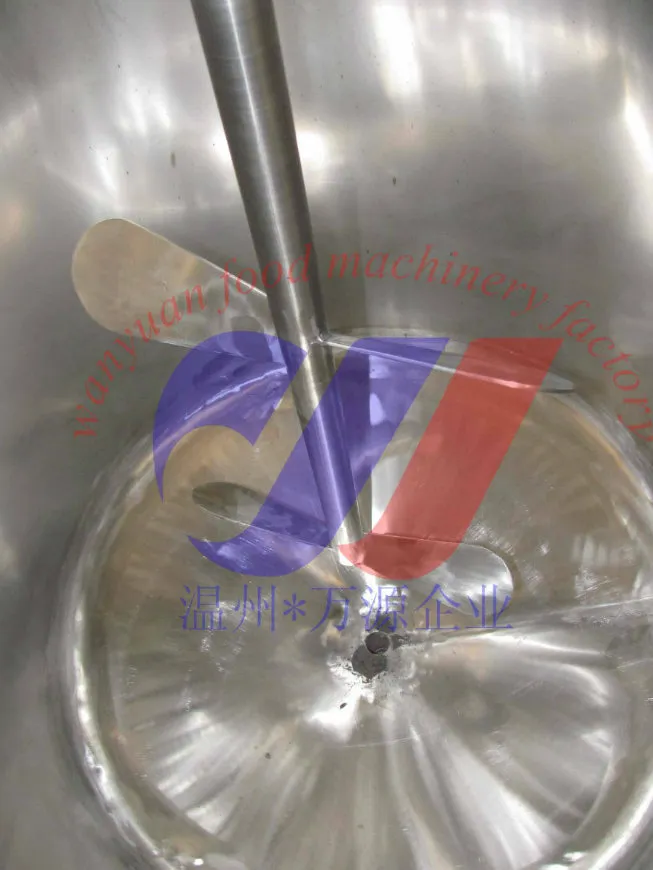 Stainless Steel Double Layer Jacketed Mixing Tank