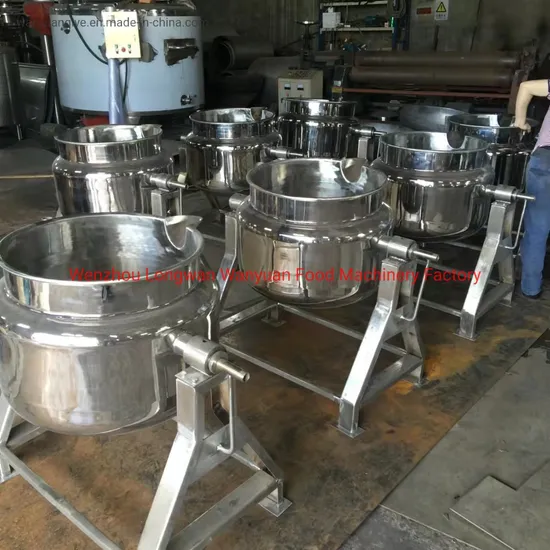 200 Liters Electrical Tilting Jacketed Kettle with Scraper Stirrer