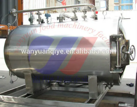 Counter Pressure Steam Sterilizer for Canned Food PLC Control