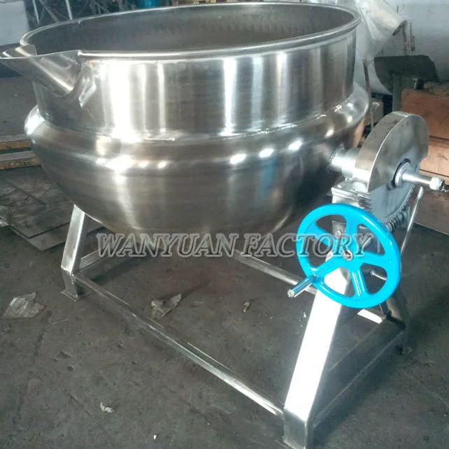 50L 100L Tilting Heating Jacketed Kettle with Cover (Electric Heating)