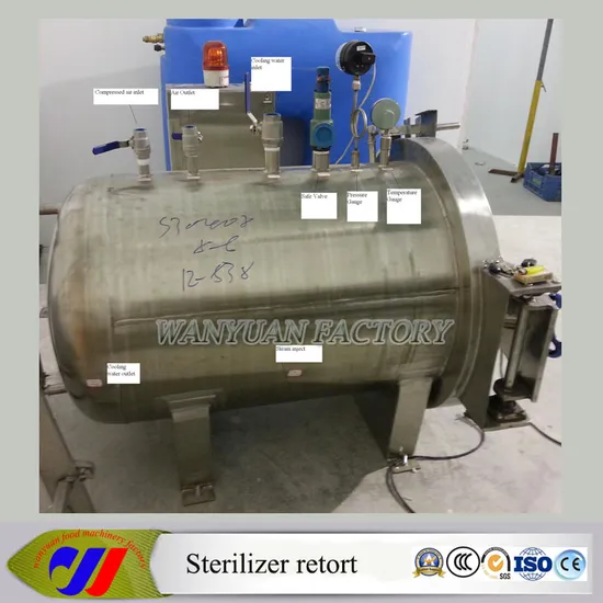 Small Model Autoclave Sterilizer Retort for Sterilization Luncheon Meat