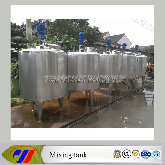 Stainless Steel Liquid Mixing Tank with Scraper Agitator